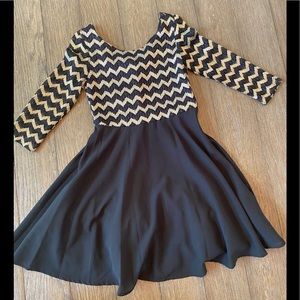 Sequin Heart Girls Dress